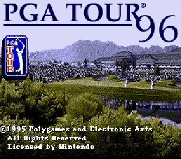 PGA Tour 96 (Europe) screen shot title